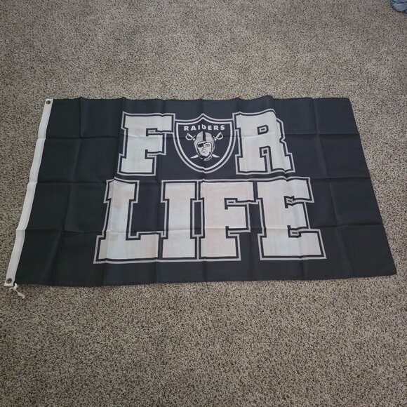 Other - Raiders For Life Flag Las Vegas Oakland Raiders Banner New 3x5 Ft